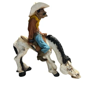 Vintage 1977 Universal Statuary Corp #523 Western Cowboy Sheriff Pferd Skulptur - Bild 1 von 7