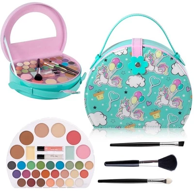 Kit de Maquillaje Hot Sugar Niños, Kit Niñas Edad 4-6 7-8 10-12, VERDE Unicornio  Foto 1 de 4