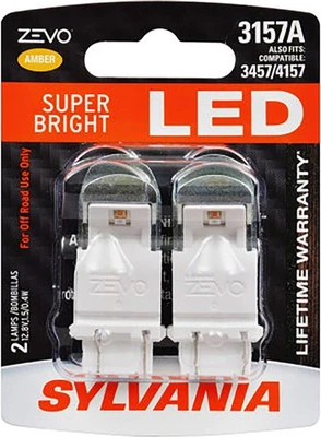 SYLVANIA ZEVO 3157 Amber LED Bulb, (Contains 2 Bulbs)  - Image 1 of 4