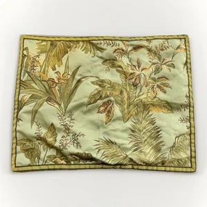 Coppia federe cuscino Raymond Waites verde tropicale floreale cotone botanico - Foto 1 di 6
