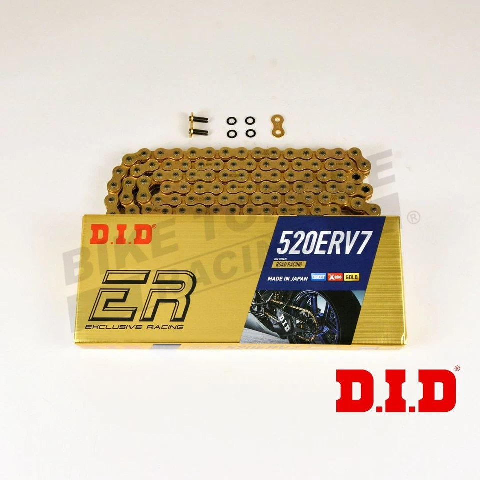 DID 520 ERV7 120 Link Gold X-Ring Race Chain - Image 1 of 1