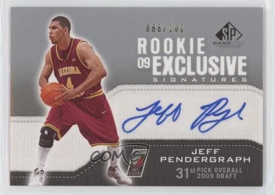 2009-10 SP Game Used Rookie Exclusive Signatures /100 Jeff Pendergraph Auto RC - Image 1 of 2