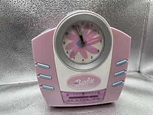 Barbie Radio Sveglia Vintage 2002 Funzionante a Batteria con AA Non Inclusa-Testata! - Foto 1 di 9