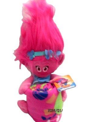 Dreamworks Trolls 20" Poppy Hugger Peluche Abrazable y 50" x 40" Lanzamiento-RARO-¡Nuevo! Foto 1 de 4