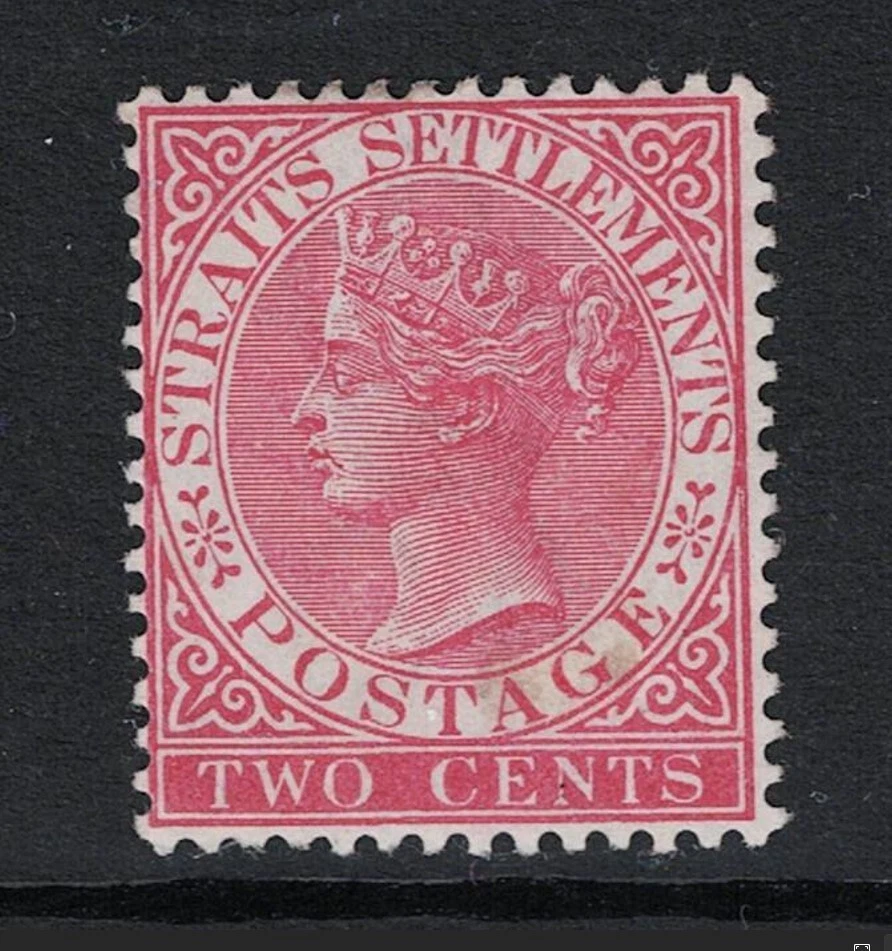 Straits Settlements SG# 63 完好非常轻铰边/玫瑰 - S20270 — 第 1/1 张图片