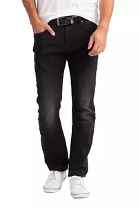 Herren Classic Knitted Denim Relaxed Fit Stretch Comfort Faded Wash Jeanshose - Bild 1 von 10