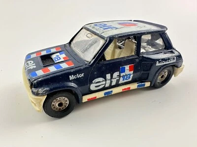 Vintage Corgi Renault 5 Turbo ELF #18 Rally Car Die Cast 3.75" Long Scale 1:8 - Image 1 of 4