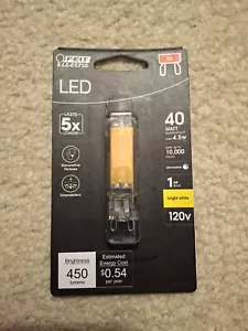 FEIT 40-Watt Equivalent T4 G9 Bi-Pin Base Dimmable LED Light Bulb Bright White - Picture 1 of 2