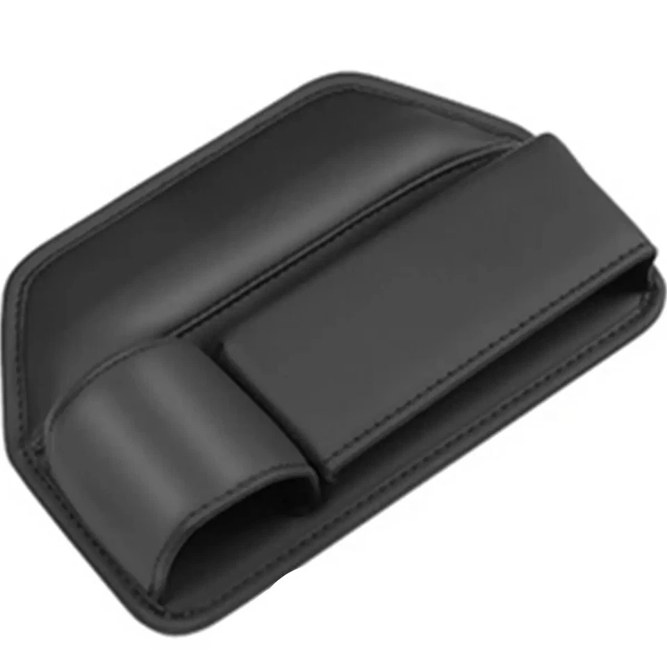 Car Seat Gap Storage Bag Crevice Box PU Leather Console Side Organizer Holder - Image 1 of 4