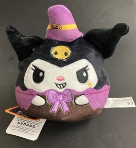 TeeTurtle Sanrio KUROMI Halloween Witch Reversible 4" Plush - Picture 1 of 12