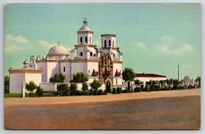 Postcard Old Mission San Xavier Del Bac Near Tucson AZ Clean Unposted - Imagen 1 de 2