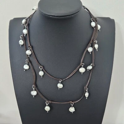 J Jill Freshwater Pearl Necklace 34" NWT Extra Necklace Included - Image 1 of 4