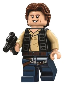 LEGO Star Wars Han Solo Black Vest Minifigure sw0771 75159 75295 75205 75290 NEW - Picture 1 of 2
