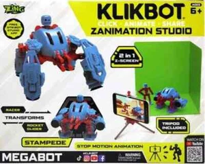 ZING KLIKBOT STIKBOT MEGABOT ZANIMATION STUDIO STOP-MOTION ANIMAZIONE GIOCATTOLO NUOVO! - Foto 1 di 1