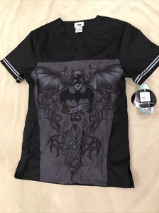 Top scrub Cherokee tooniforms da uomo XS Batman the Dark Knight nuovo con etichette - Foto 1 di 3