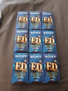 Vintage Sony ED Max 6Hrs VHS Tape Blank Recordable 1 Only - Picture 1 of 1