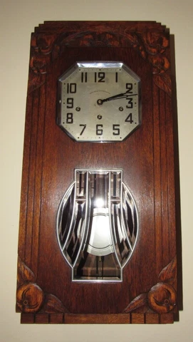 Antique French Quarter Hour Veritable Westminster Chime Wall Clock 8-Day Cover