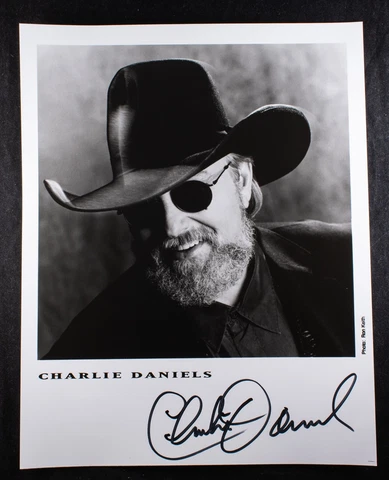 Charlie Daniels 8x10 Autographed Photo/Newsletter American Singer Cover