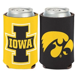 Iowa Hawkeyes Can Cooler - NCAA Two Sided Design - Picture 1 of 1