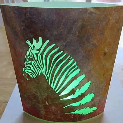 LED Lantern Nightlight- ZEBRA- Multi Color Lights-battery operated-change color - Image 1 of 4