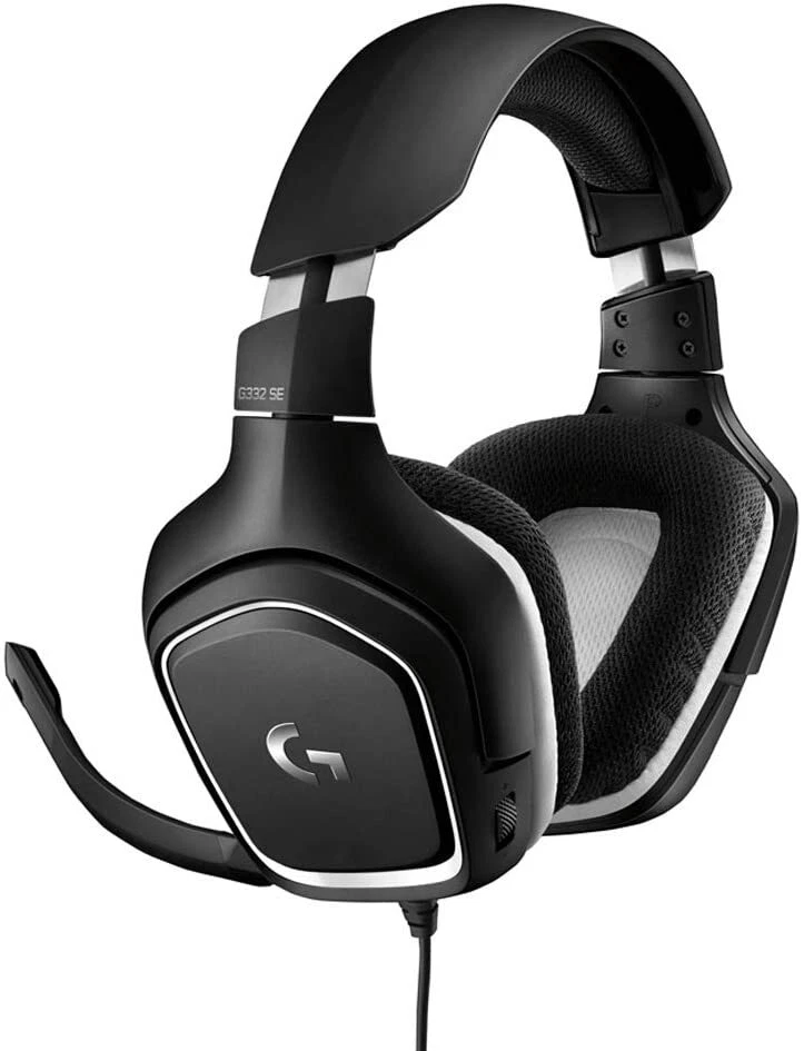Logitech G332 SE Gaming-Headset, 3.5mm Klinke, PC/Mac/Xbox One/PS4, swarz/weiß - Bild 1 von 4