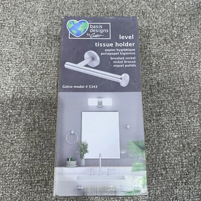 Soporte para papel higiénico Gatco Level NÍQUEL CEPILLADO # 5343 Foto 1 de 4