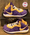 Nike LeBron 8 VIII Lakers Court Purple Yellow DC8380-500 Men’s Size 8 New No Lid