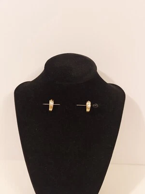 14k Yellow Gold And Pearl Pierced Earrings - Image 1 of 4