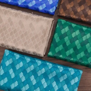 Seidig Stoff Satin Brokat Damast Bestickt Tuch Material für DIY Nähen Neu - Bild 1 von 17
