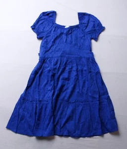 The Children's Place Girl's Mommy & Me Bow Back Ruffle Dress BL1 Blue Size 10/12 - Picture 1 of 5