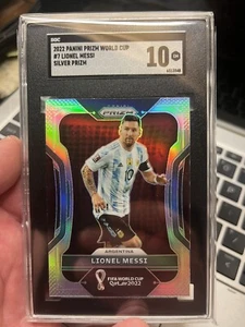 2022 Panini Prizm Weltmeisterschaft Lionel Messi silber 🙂 SGC 10 🙂 - Bild 1 von 2