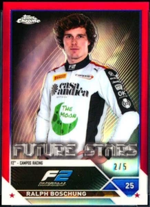 2023 TOPPS CHROME FORMULA 1 F1 #83 RALPH BOSCHUNG RED REFRACTOR 2/5 - Picture 1 of 2
