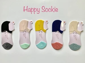 5 Paar Damen Halbschuhe unsichtbar rutschfest Liner tief geschnitten Baumwolle Sommer Socken - Bild 1 von 2