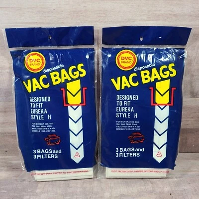 Eureka Style H Disposable Vacuum Cleaner Bags W/Filters 2 Packs /6 Total NEW DVC - Image 1 of 4