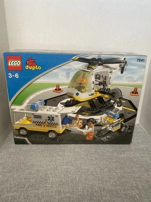 Lego Duplo Helicopter Rescue Unit 7841 New Retired Set Broken Seals - Image 1 of 4