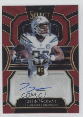 2018 Panini Select Rookie Signatures Maroon Prizm /75 Justin Jackson Auto RC - Image 1 of 2