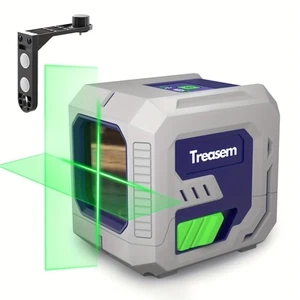 Selbstnivellierende Laser-Wasserwaage mit Lichteinstellung Kreuzlinie grün Laser-Wasserwaage - Bild 1 von 8