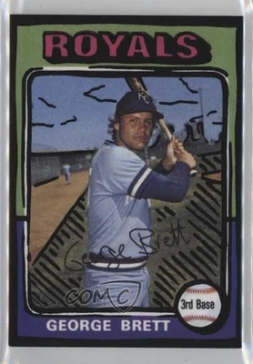 2020 Topps Project 2020 1975 Topps /2243 George Brett Joshua Vides #232 HOF - Image 1 of 2