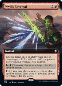 Wyll's Reversal - Foil - Extended Art Magic mtg Heavy Play, English CL2 Battle f - Picture 1 of 1