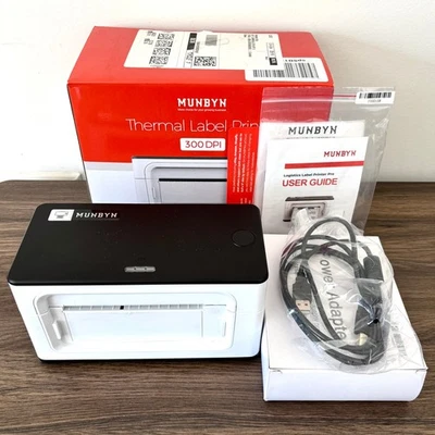 MUNBYN Thermal Label Printer 300DPI, 4x6 USB Shipping USPS Shopify Ebay - Image 1 of 3