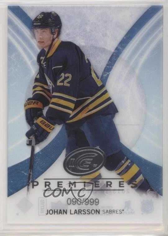 2013-14 Upper Deck Black Diamond Ice Premieres /999 Johan Larsson #53 Rookie RC - Image 1 of 2