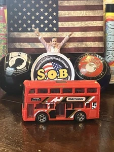 Matchbox Double Decker Bus Red Diecast 1:64 USED EX Condition - Picture 1 of 10