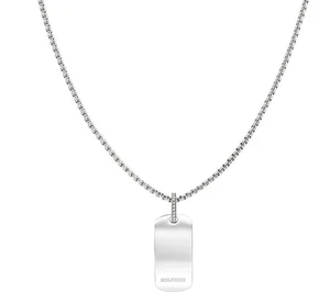 Tommy Hilfiger 2780861 Damen Edelstahl Panzerkette mit Weißen Steinen Neu - Picture 1 of 2