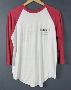 VTG Warbirds Unlimited Raglan Shirt Red & White Minter Field California Men’s L - Picture 1 of 13