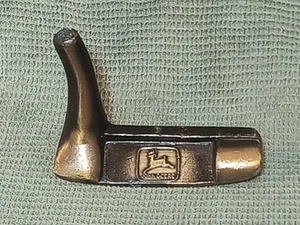 VINTAGE JOHN DEERE GOLF PUTTERKOPF Messing NUR RECHTER KOPF - Bild 1 von 7