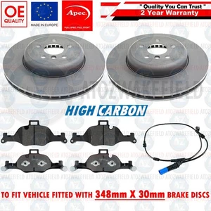 Para BMW 330d G21 Frente Apec Alto Carbono Discos de Freno Pastillas Ropa Sensor - Imagen 1 de 1