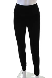 J. Mclaughlin Womens Faux Suede Pull On Slim Leg Legging Pants Black Size Small - Picture 1 of 6