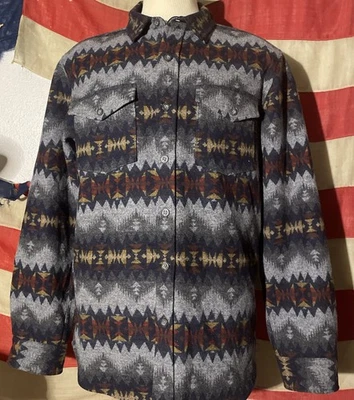 Pendleton Woolen Mills Button Down Shirt Men's L Southwestern Aztec Tribal RARE - Image 1 of 4