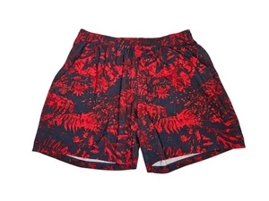 Lululemon Pace Breaker Shorts Herren XL 7" Schrittlänge rot schwarz Blumenmuster - Bild 1 von 9