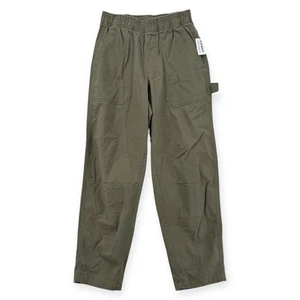 Old Navy Cargo Pants Womens XS Petite Green Utility Pull-On Workwear Stretch NWT - Picture 1 of 7